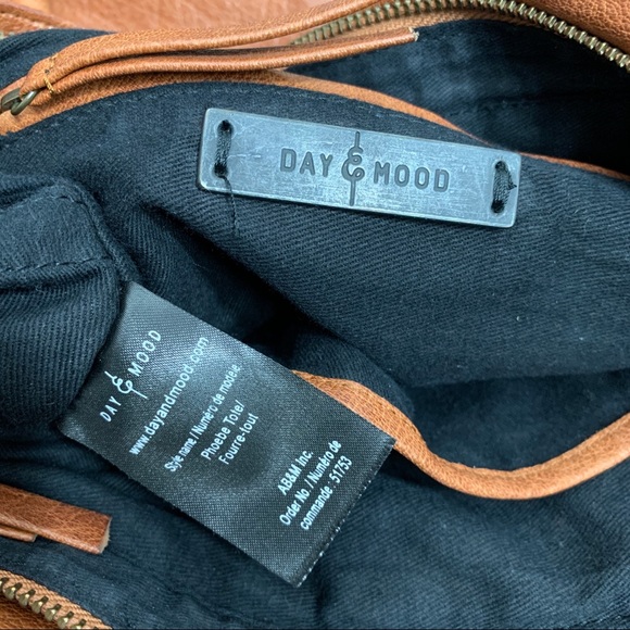 Anthropologie Day & Mood Phoebe Leather Tote Bag - Picture 10 of 12